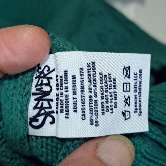 Spencer's Festive Christmas Sweater-Reindeer-Ugly-M-Red Green - Picture 4 of 5